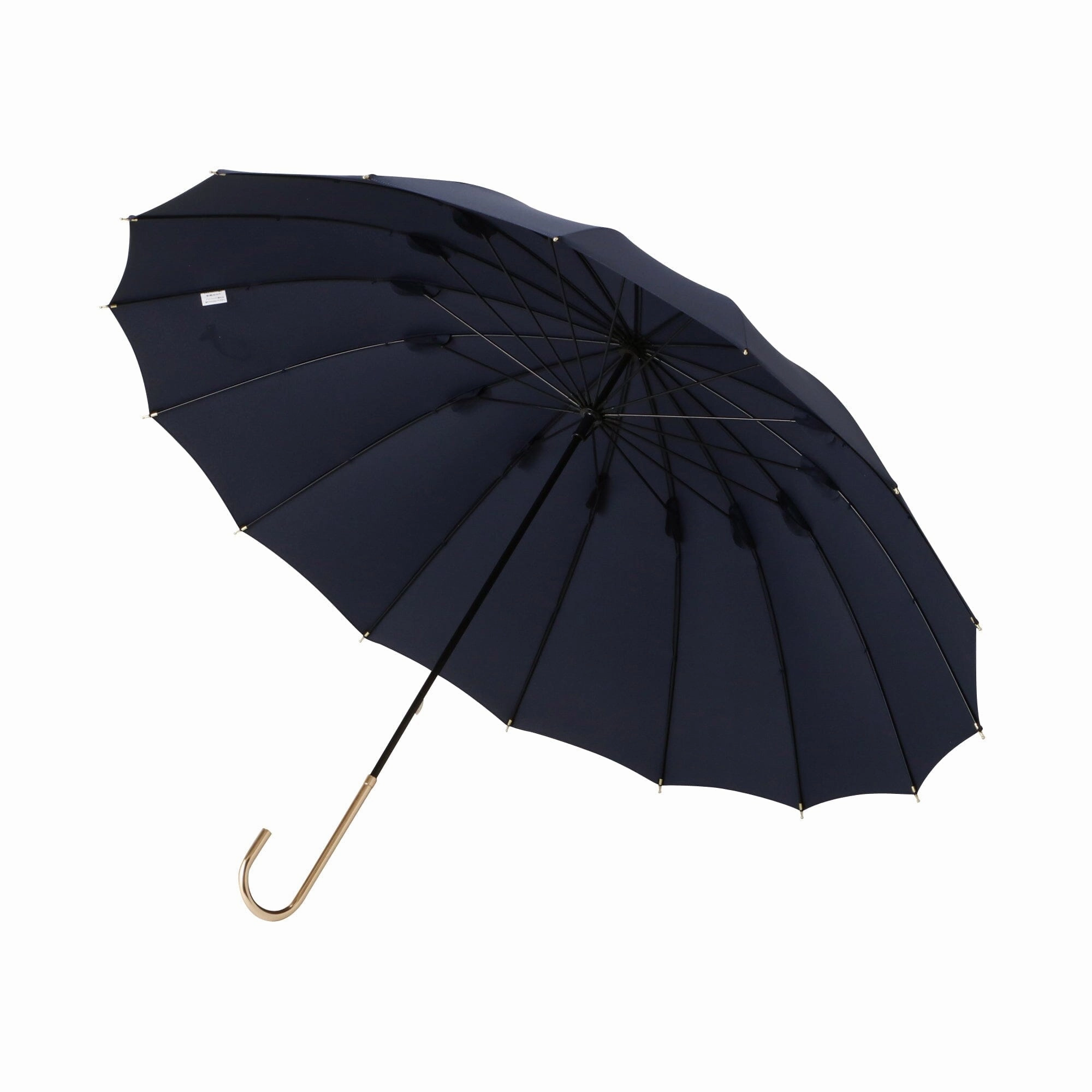 16-rib solid longumbrella Navy