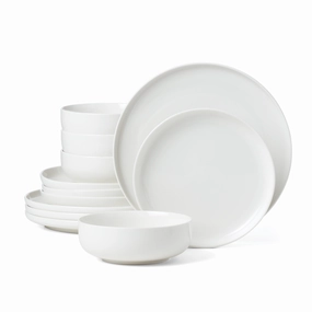 24 Seven White 12-Piece Dinnerware Setmodern kitchen decor ,kitchen dinner set ,dinnerware 