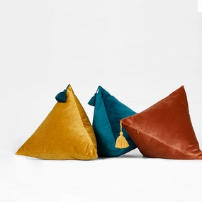 3D Velvet Triangle Throw Cushionhome decoration ,modern home decor 