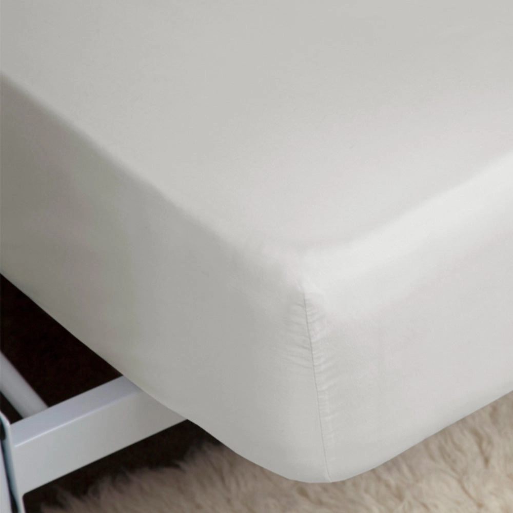 400 Thread Count Egyptian 100% Cotton Fitted Bed Sheet Ivoryhome decor ,wall decor 