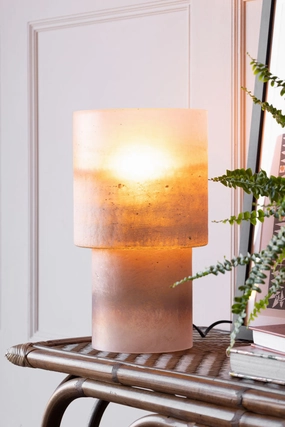 70s Style Dark Pink Mottled Effect Table Lampkids table lamp,modern table lamp