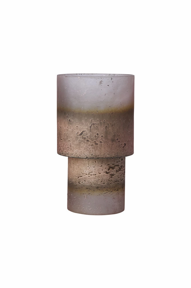 70s Style Dark Pink Mottled Effect Table Lamp