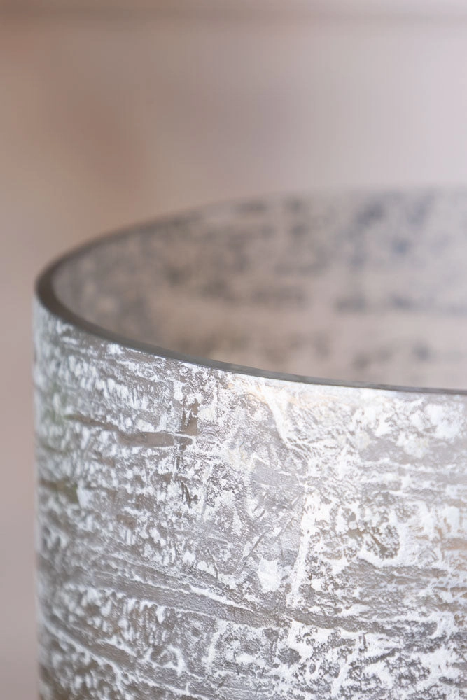 70s Style Grey Mottled Effect Table Lamp