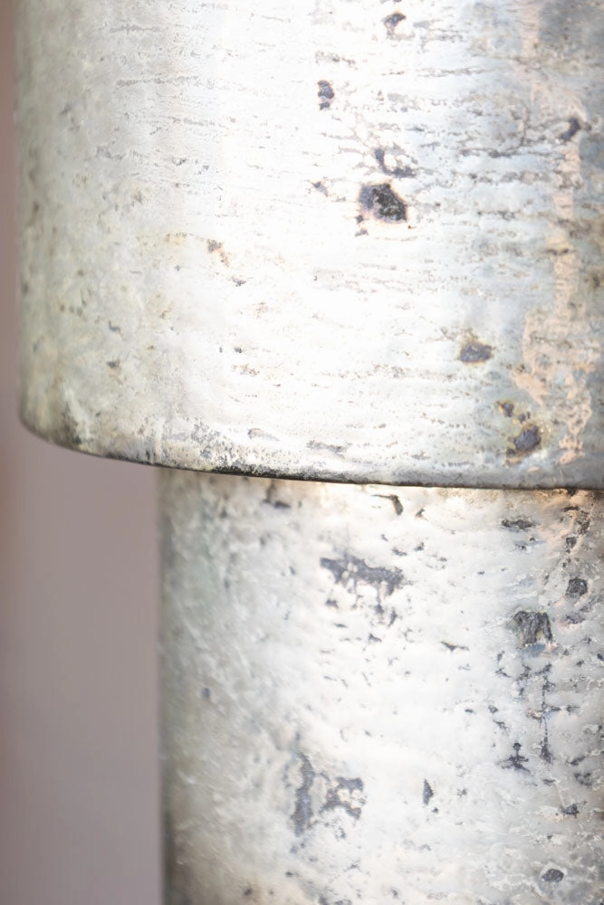 70s Style Grey Mottled Effect Table Lamp