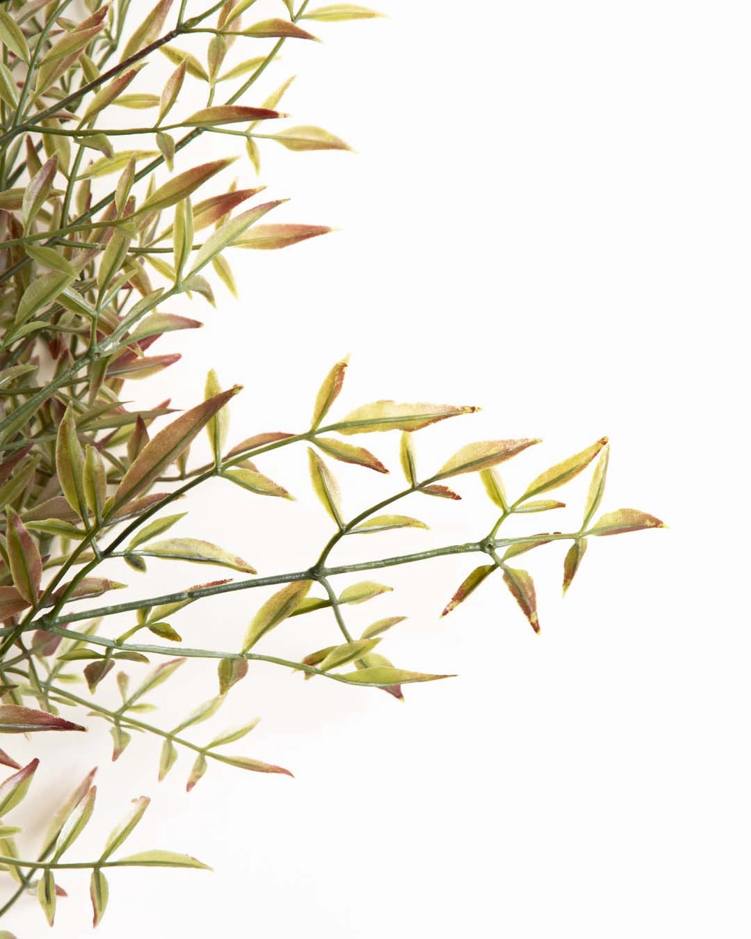 'Bamboo Leaf' Decorative Faux Flower Stick - Green