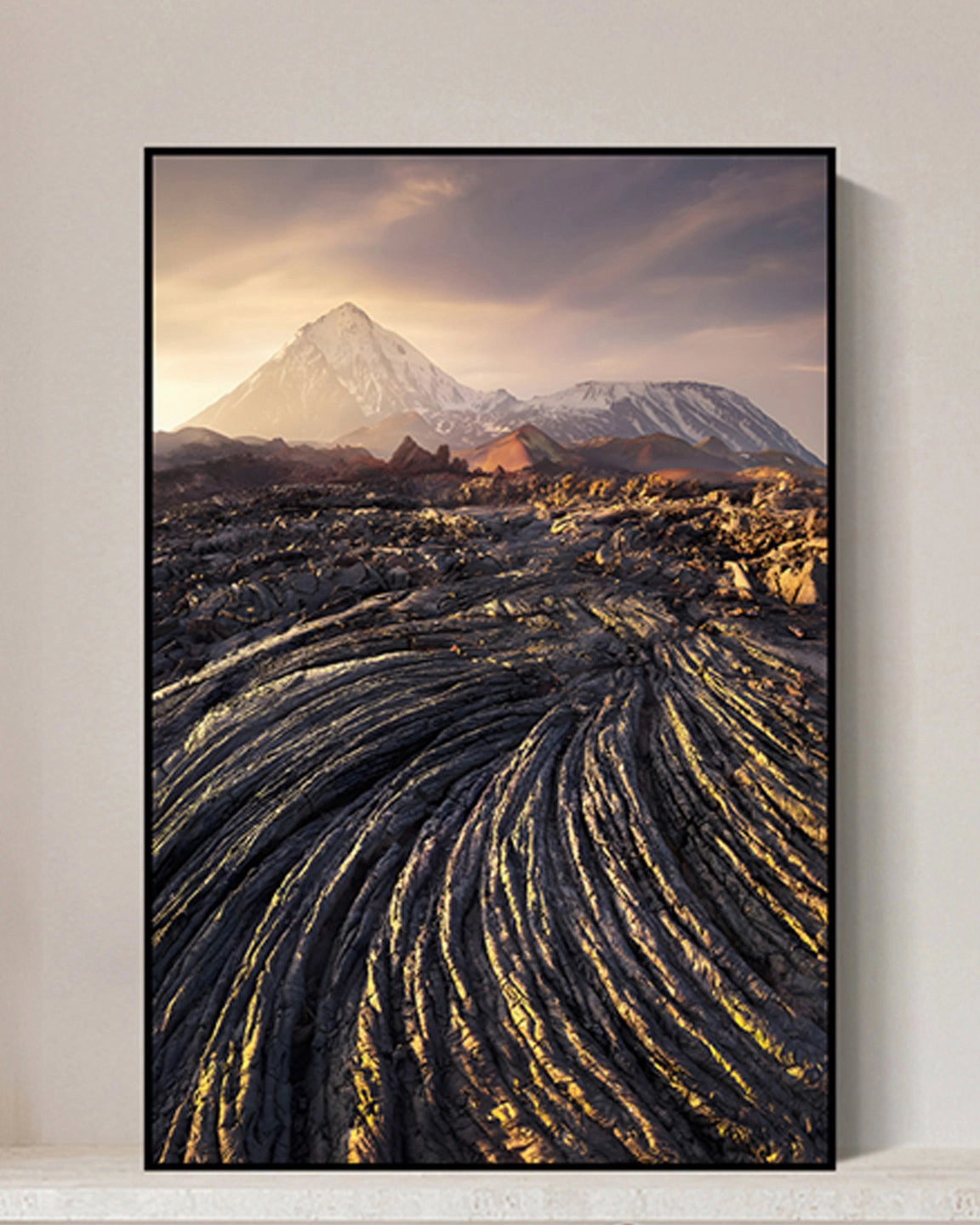 'Broken Earth' 3D Abstract Oil Printingnordic style wall decor