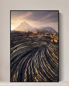 'Broken Earth' 3D Abstract Oil Printingnordic style wall decor