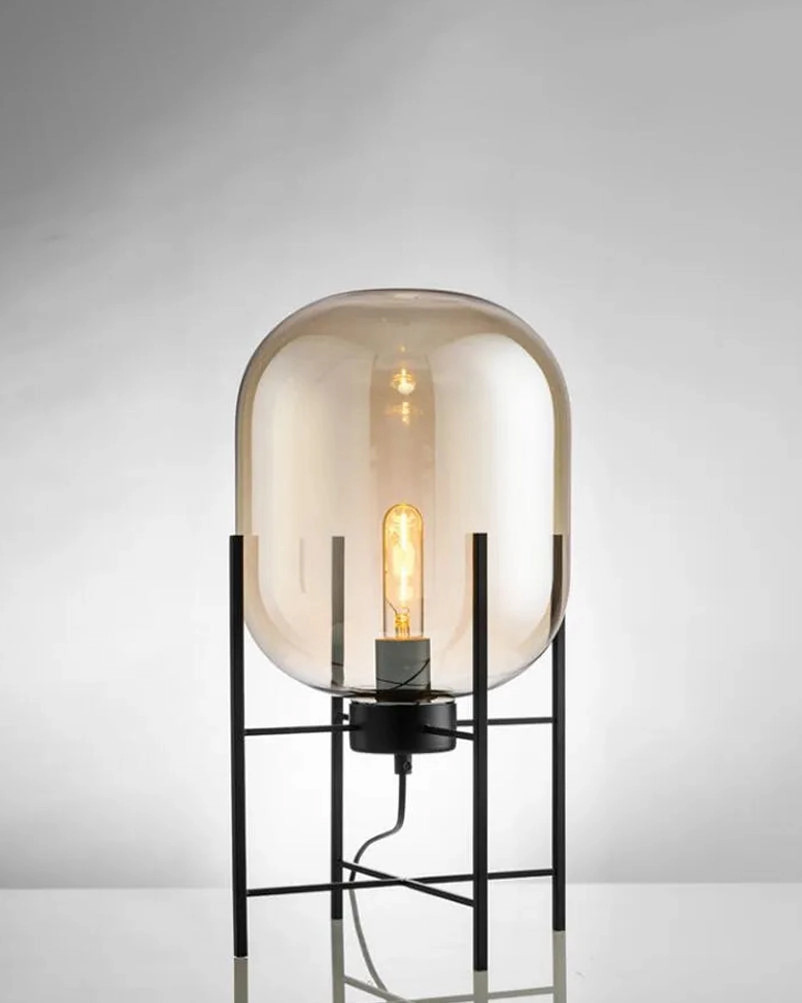 "Amber Glow" Bedside Table Light