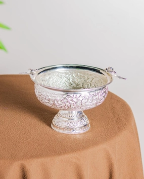 "Bird Of Akbar" Silver Plated Serving Bowlmodern kitchen decor ,kitchen dinner set ,dinnerware 