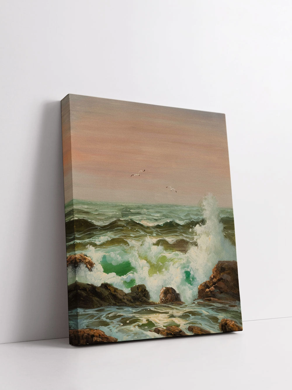 "Ocean Waves" Handmade Oil Painting 20"x24"