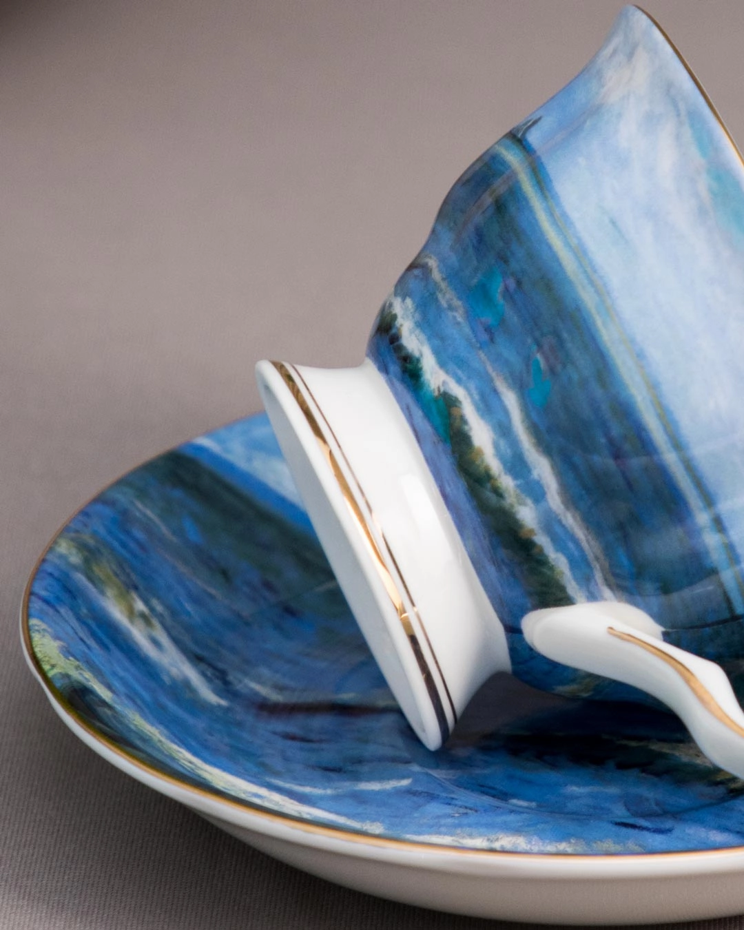'Seascape' Vincent Van Gogh Painting Cup & Saucer