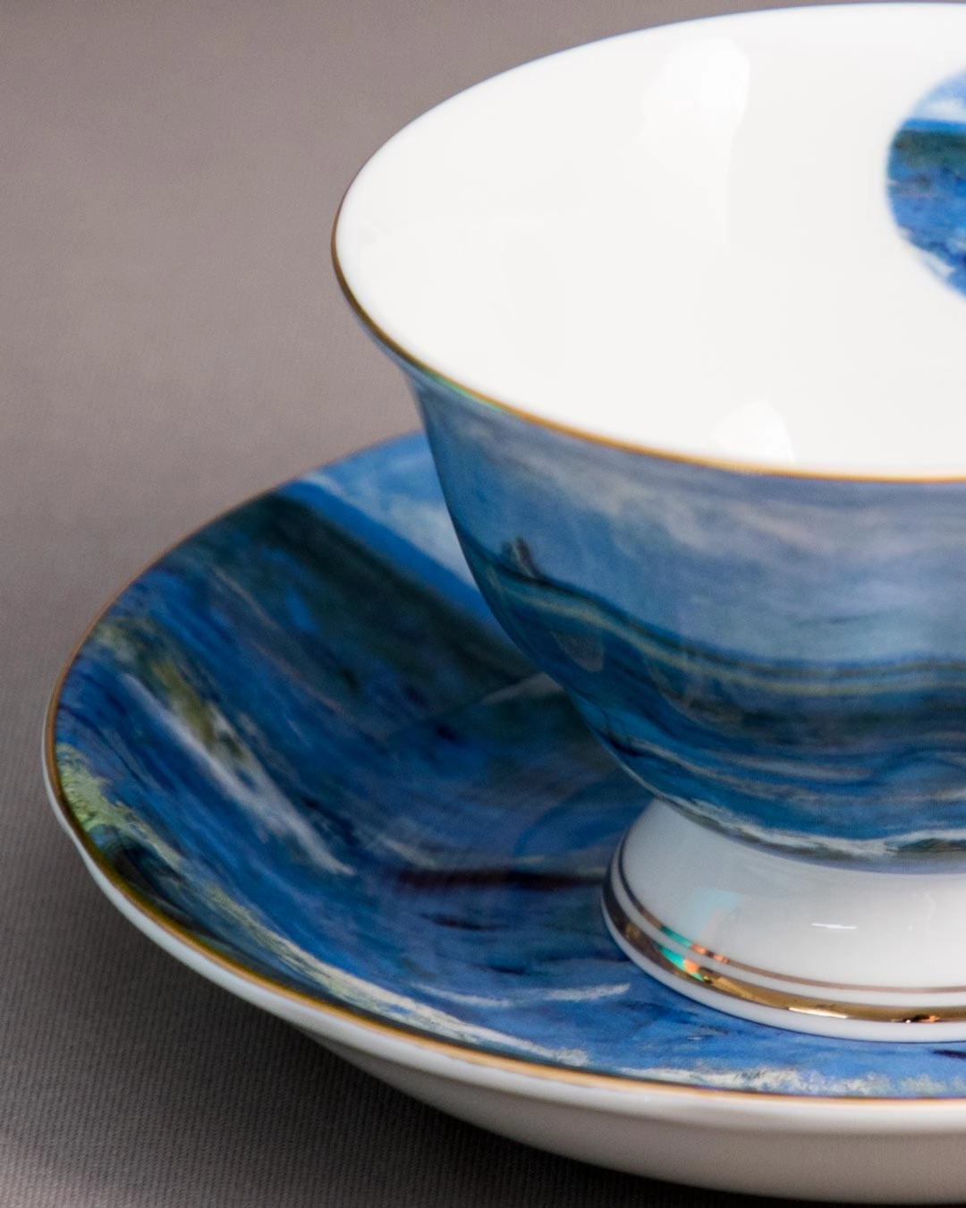 'Seascape' Vincent Van Gogh Painting Cup & Saucer