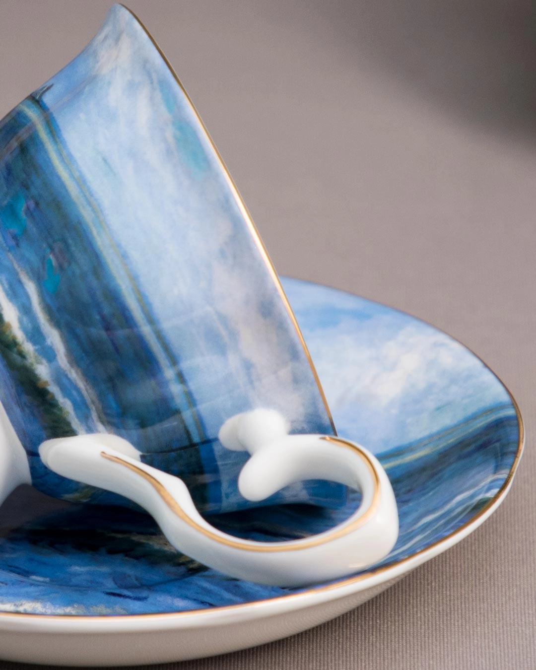 'Seascape' Vincent Van Gogh Painting Cup & Saucer