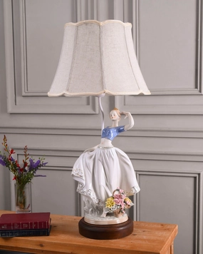 'Victorian Lady' Fine Porcelain Figurine Table Lampmodern wall lamp,smart wall lamp