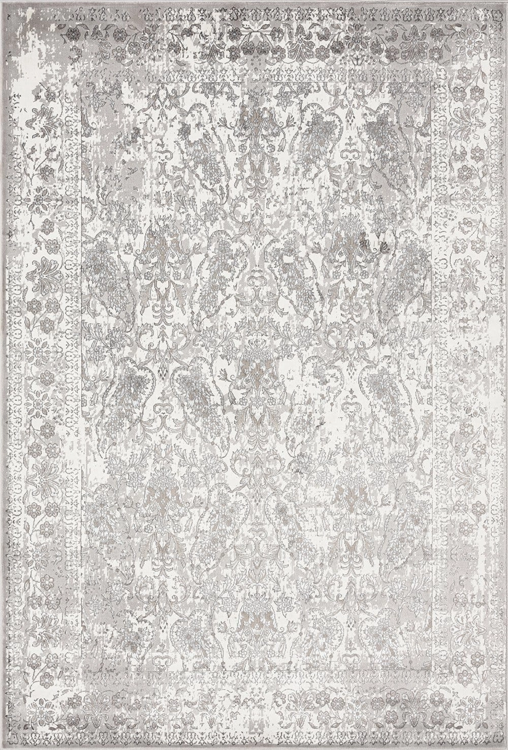 Aaerin Charcoal Grey And Ivory Traditional Distressed Rug *NO RETURNS UNLESS FAULTYmodern color block patchwork rug