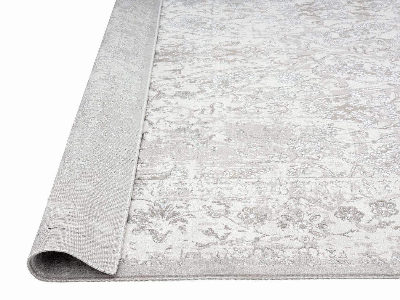 Aaerin Charcoal Grey And Ivory Traditional Distressed Rug *NO RETURNS UNLESS FAULTY