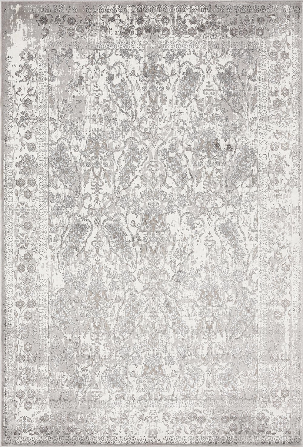 Aaerin Charcoal Grey And Ivory Traditional Distressed Rug *NO RETURNS UNLESS FAULTYmodern color block patchwork rug