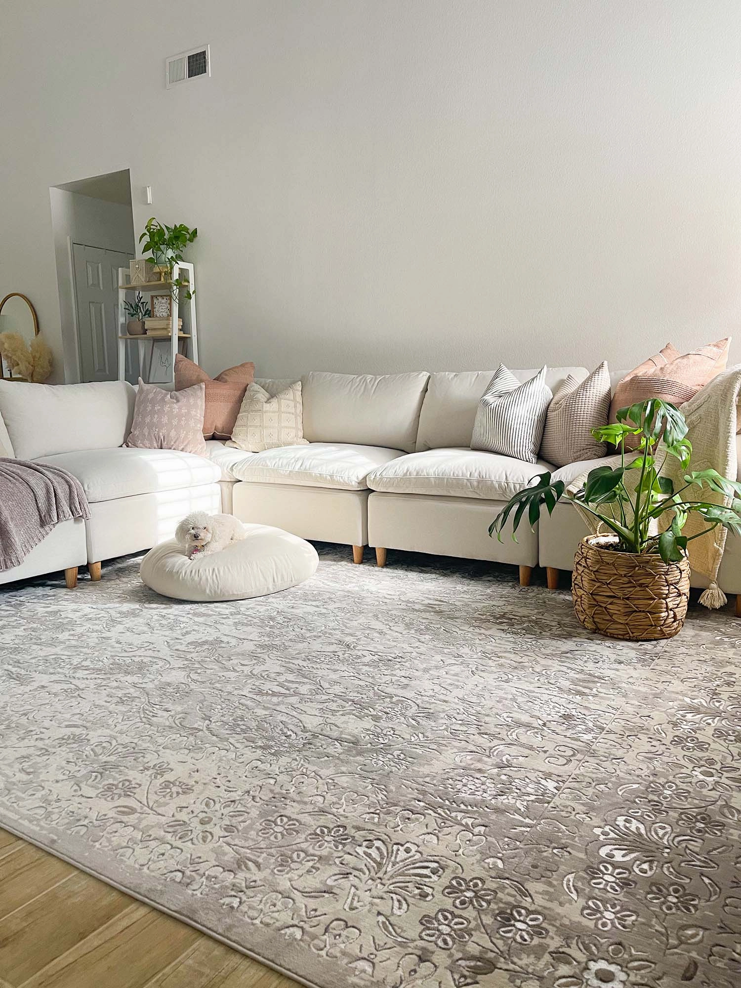 Aaerin Charcoal Grey And Ivory Traditional Distressed Rug *NO RETURNS UNLESS FAULTY