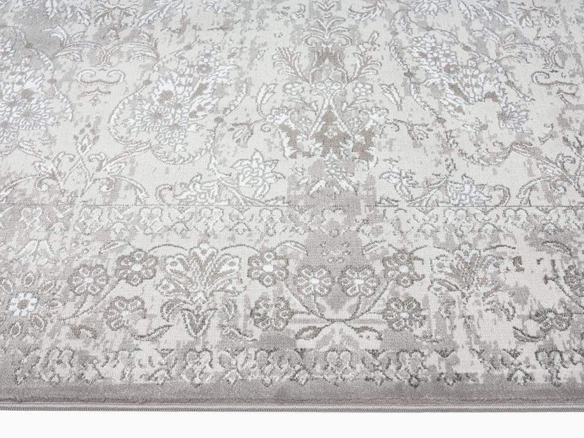 Aaerin Charcoal Grey And Ivory Traditional Distressed Rug *NO RETURNS UNLESS FAULTY