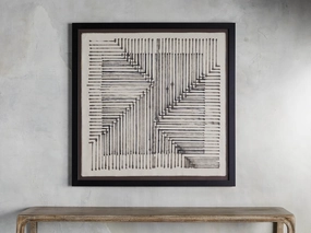 Abstract Lines IV Framed Tapestrynordic style wall decor