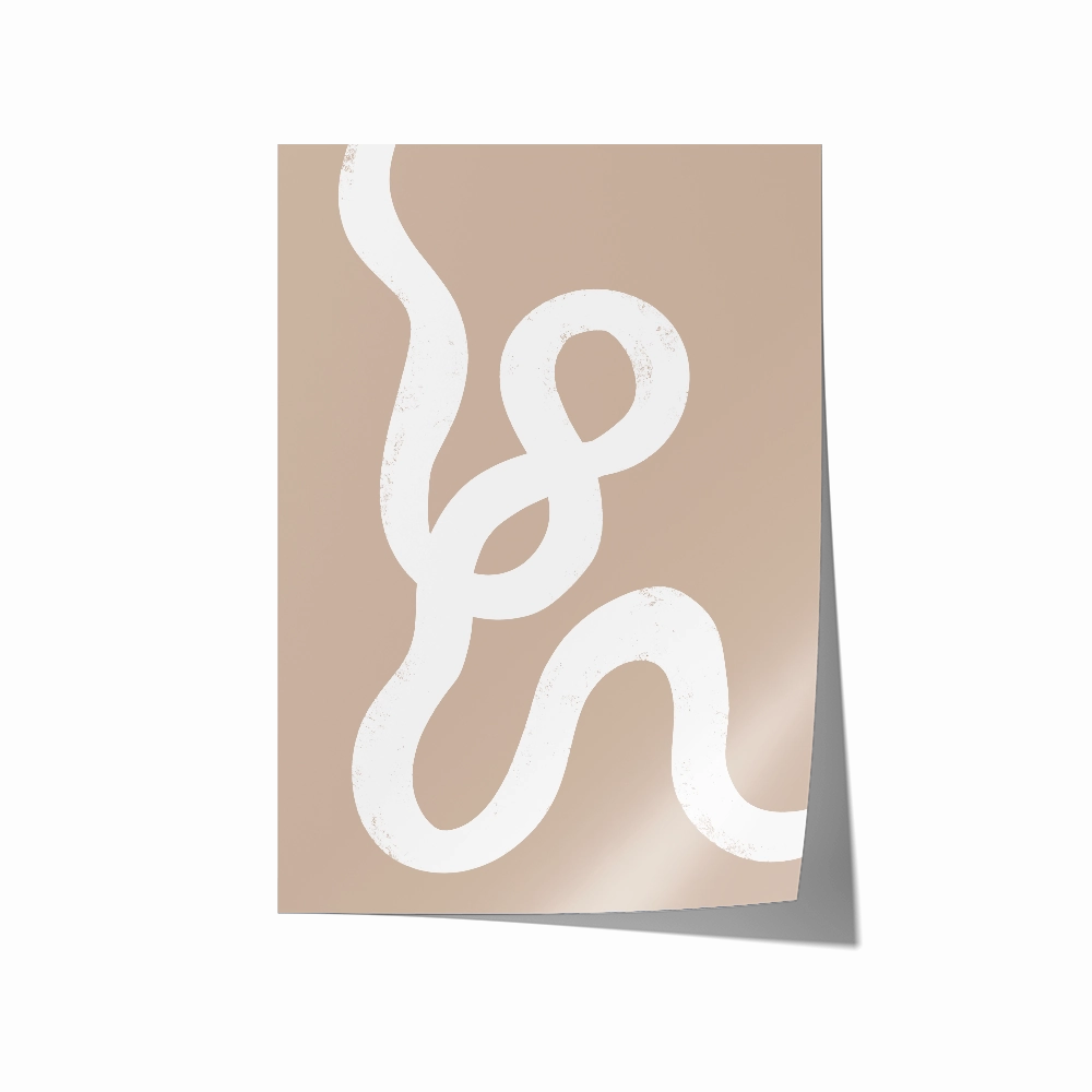 Abstract Lines Left Brown