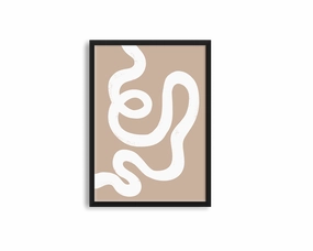 Abstract Lines Right Brownnordic style wall decor