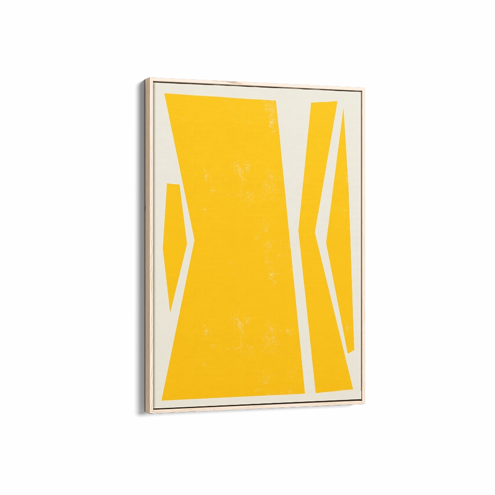 Abstract Squares Center Yellow