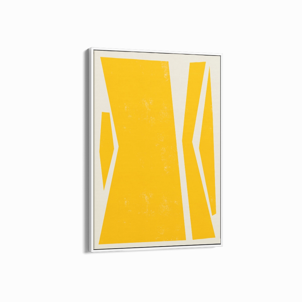 Abstract Squares Center Yellow