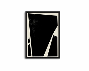 Abstract Squares Left Blacknordic style wall decor