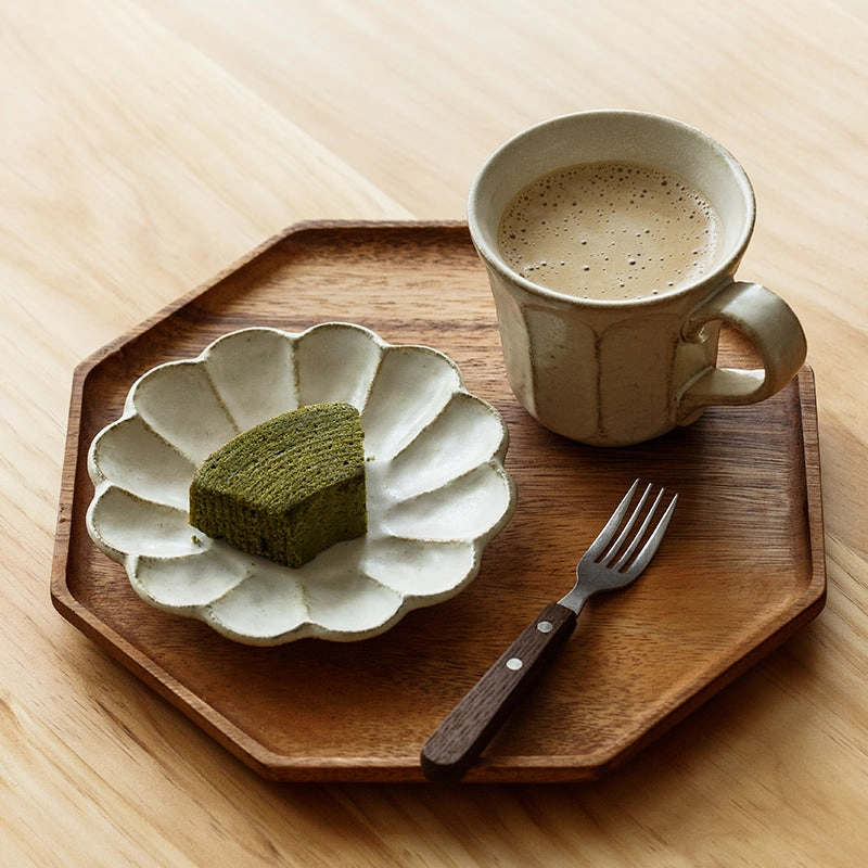 Acacia Wood Hexagon Serving Tray