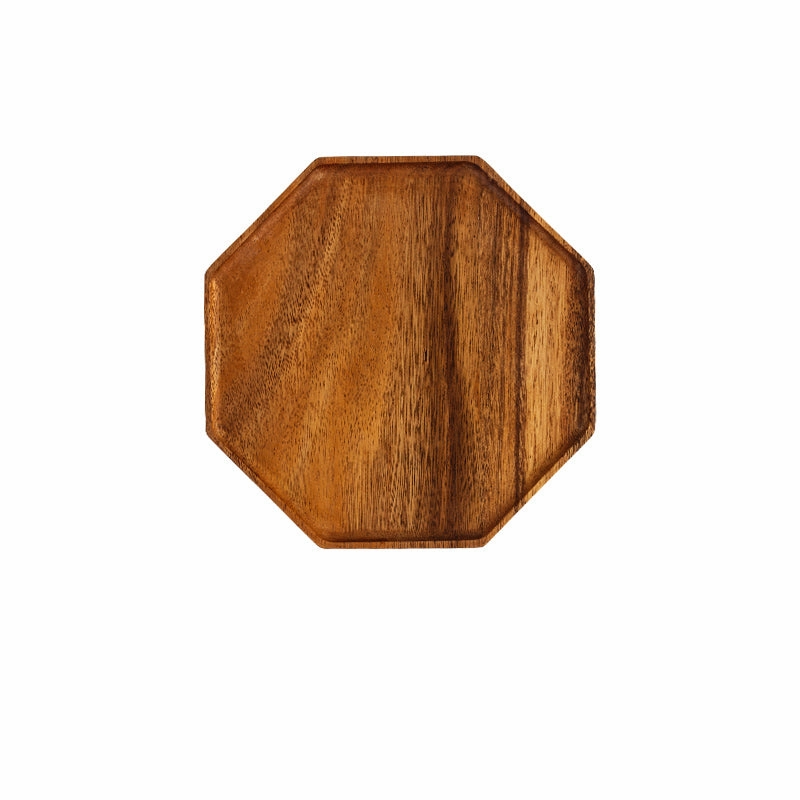 Acacia Wood Hexagon Serving Tray
