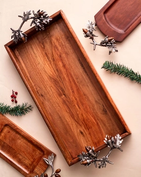 Acorn Serving Tray - Large - 28"modern kitchen decor ,kitchen dinner set ,dinnerware 