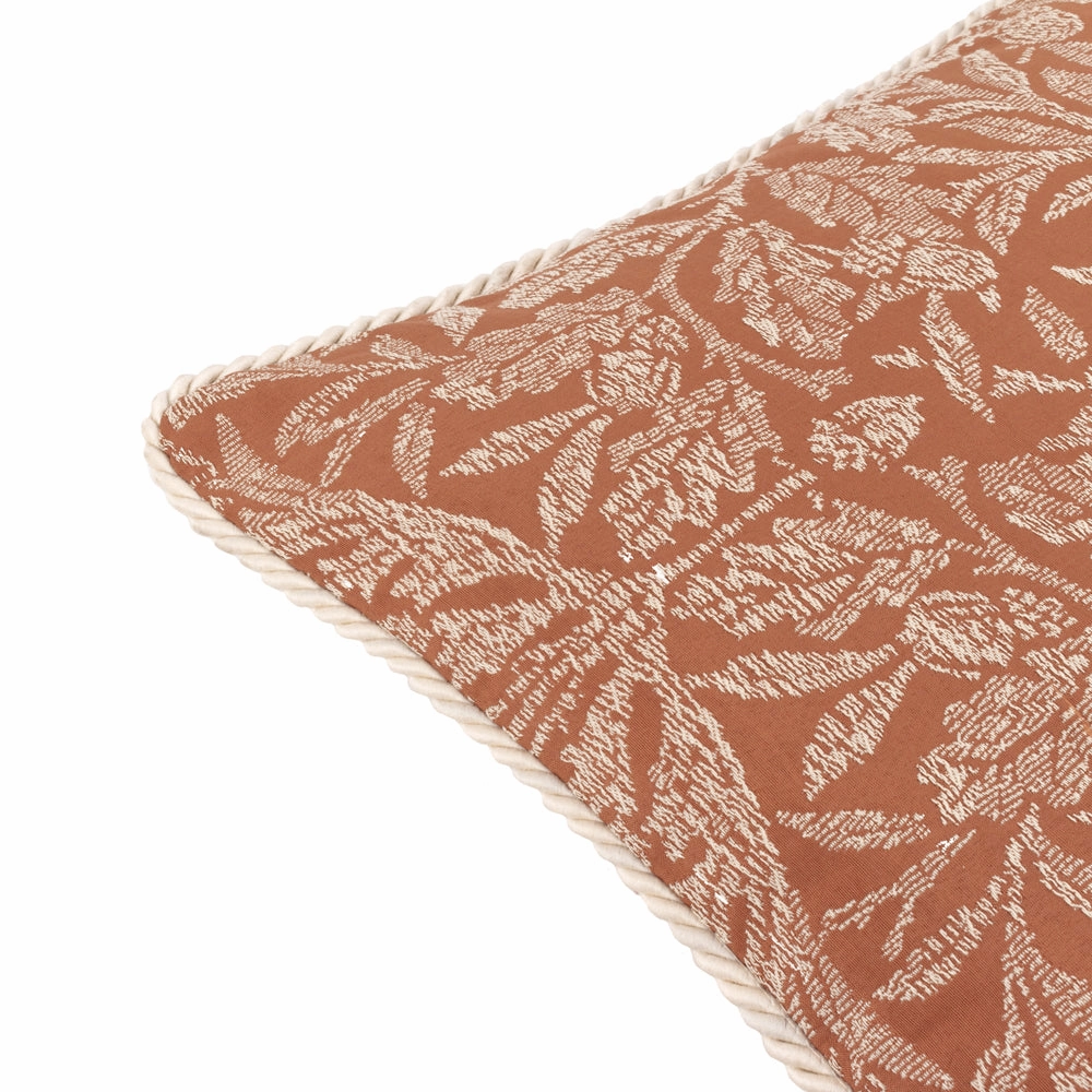 Acorn Tonal Jacquard Cushion Brick