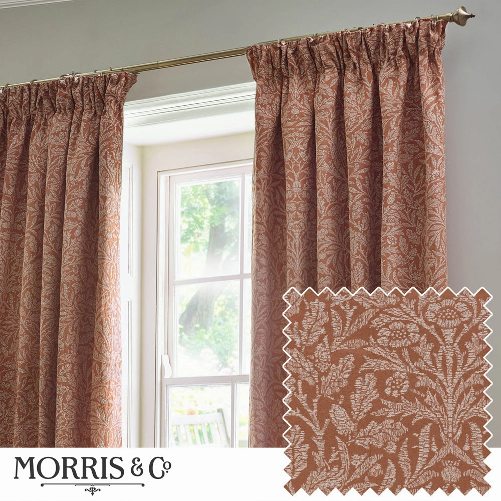 Acorn Tonal Matt Jacquard Pencil Pleat Curtains Brickbedding sets ,throw blankets 