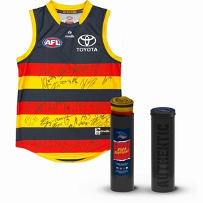 ADELAIDE CROWS 2024 SQUAD SIGNED OFFICIAL GUERNSEYhandmade souvenirs