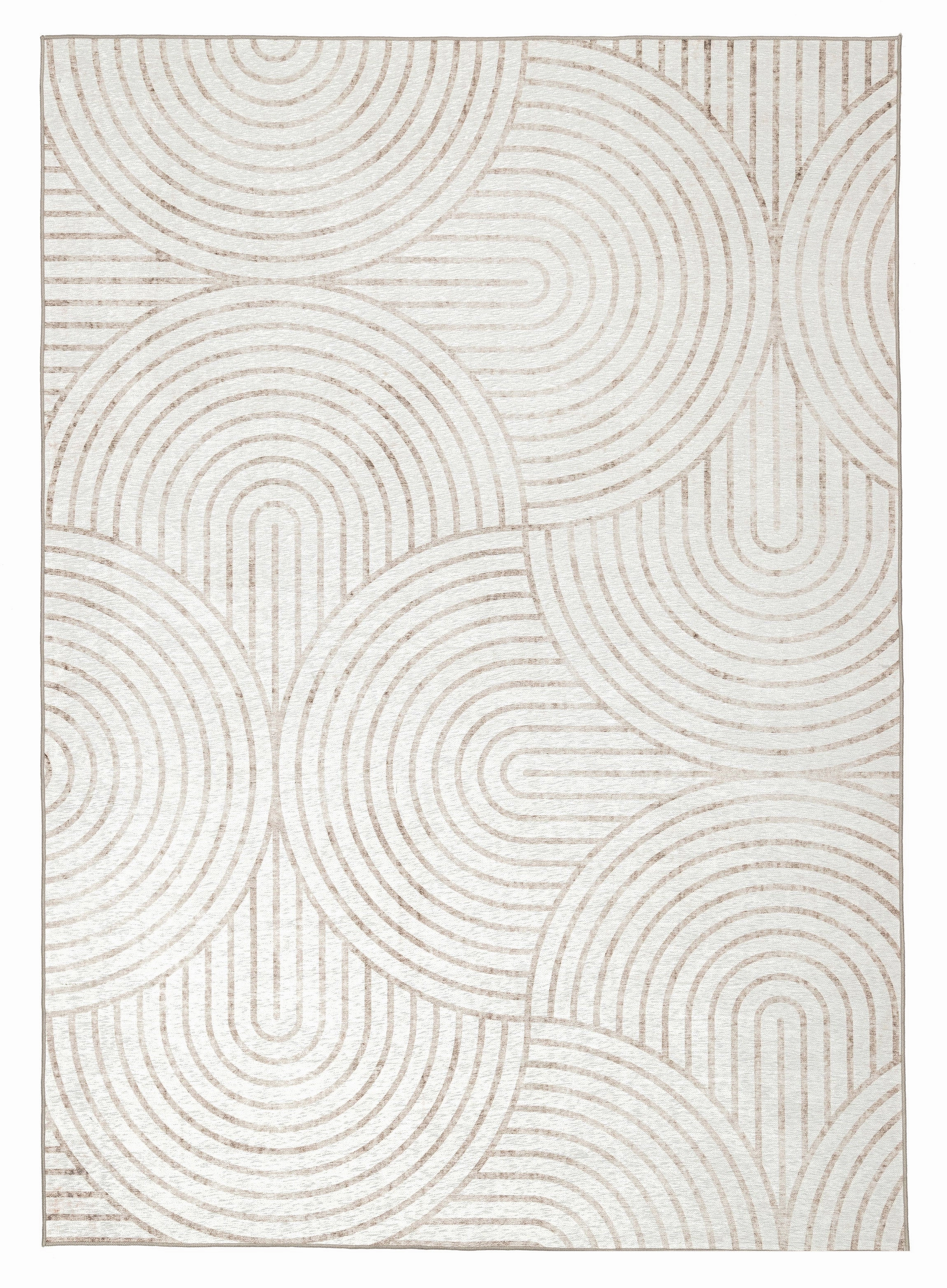 Adlin Beige Cream Indoor Outdoor Washable Rugmodern color block patchwork rug
