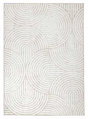 Adlin Beige Cream Indoor Outdoor Washable Rugmodern color block patchwork rug