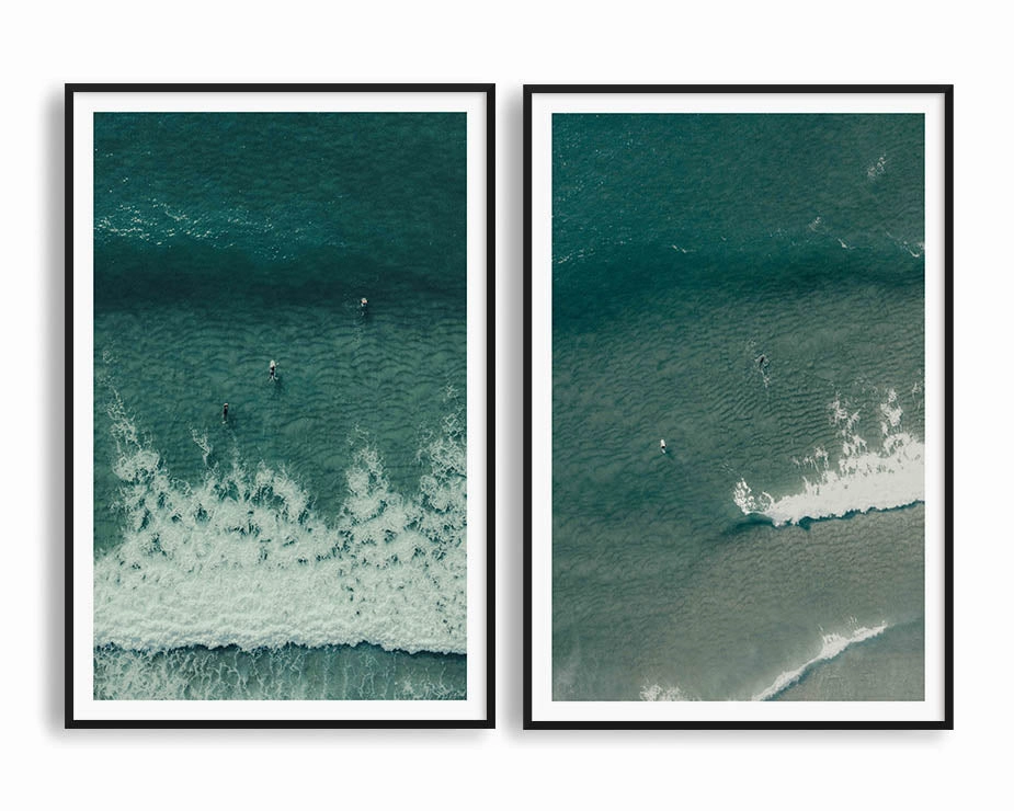Aerial Swim Set INCLUDES TWO PRINTSmodern abstract painting decor