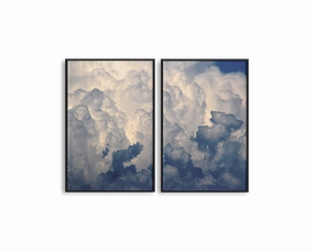 Afternoon Clouds Set Includes Two Printsnordic style wall decor