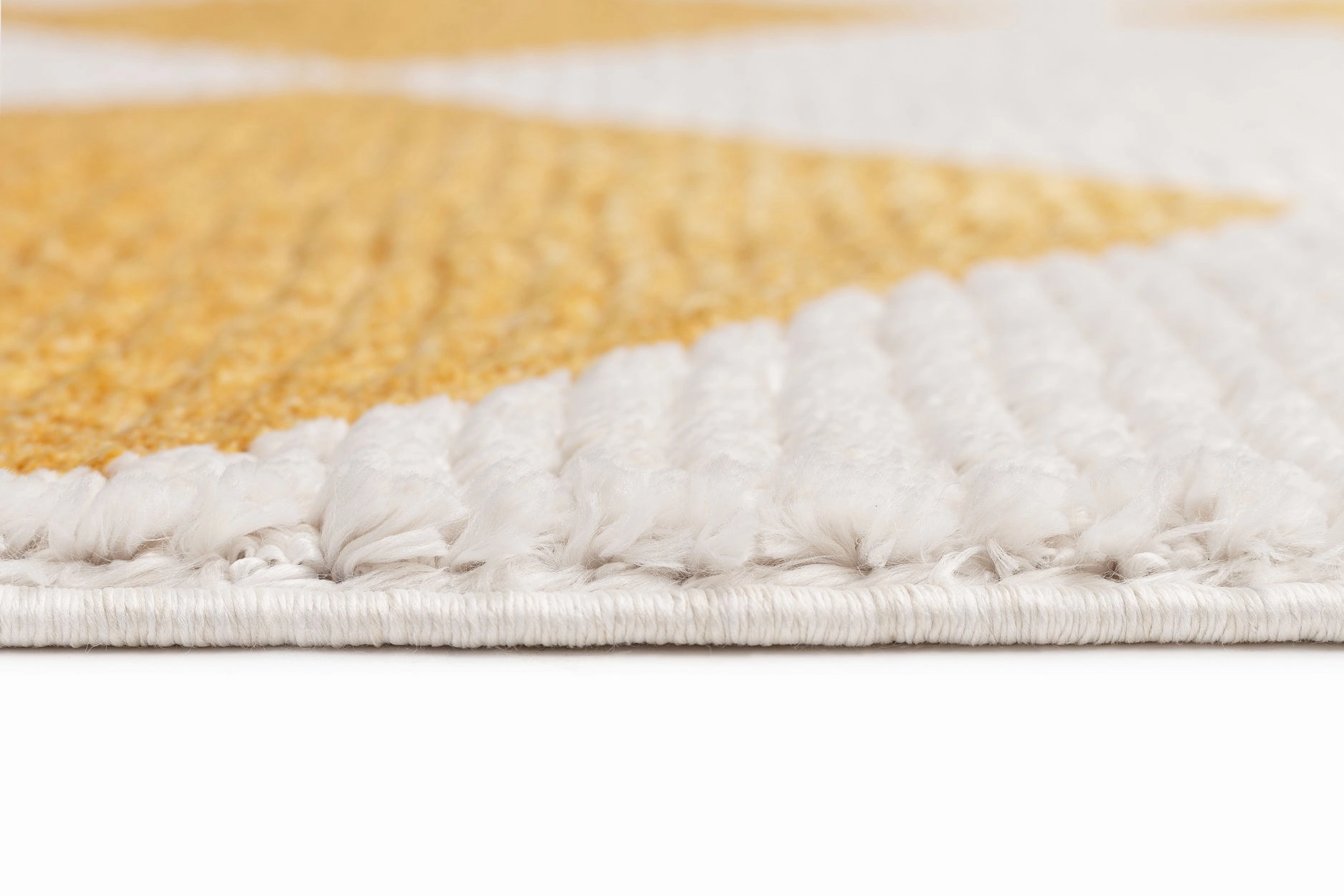 Agatha Ivory and Yellow Checkered Rug
