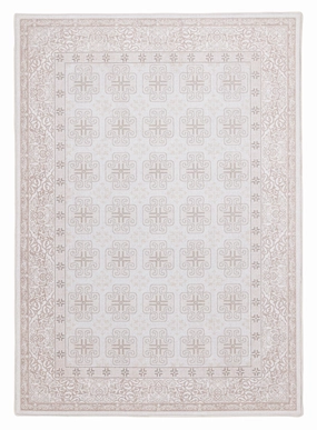 Aggy Pink Neutral Plush Rollie Pollie Playmatmodern color block patchwork rug