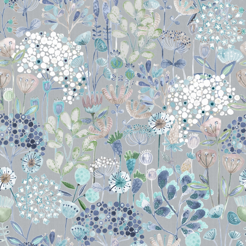 Ailsa Printed Cotton Made to Measure Roman Blinds Cornflower