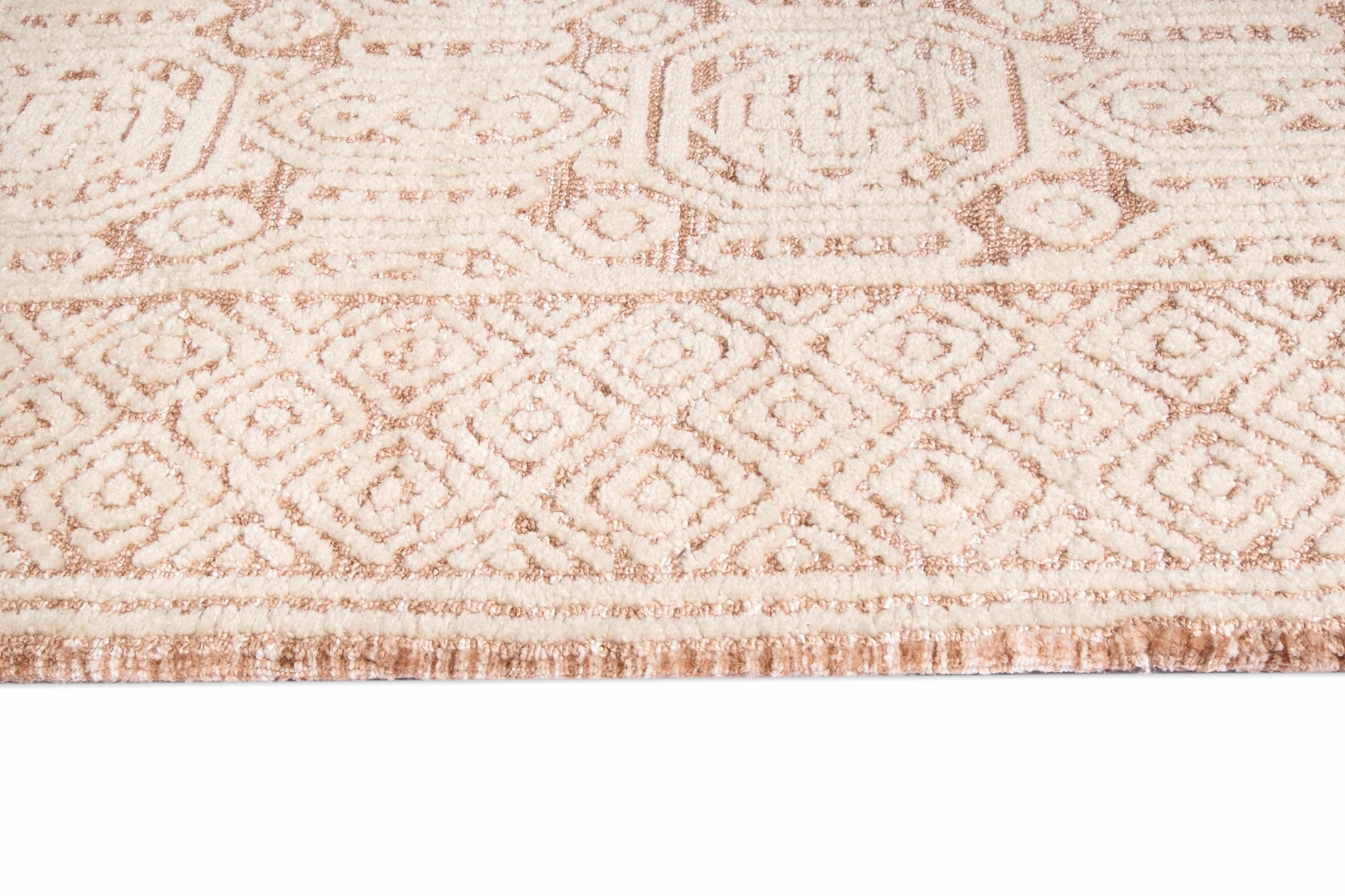 Alessandra Peach Ivory Runner Rug *NO RETURNS UNLESS FAULTY