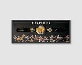 Alex Pereira Signed Full Size UFC Belthandmade souvenirs
