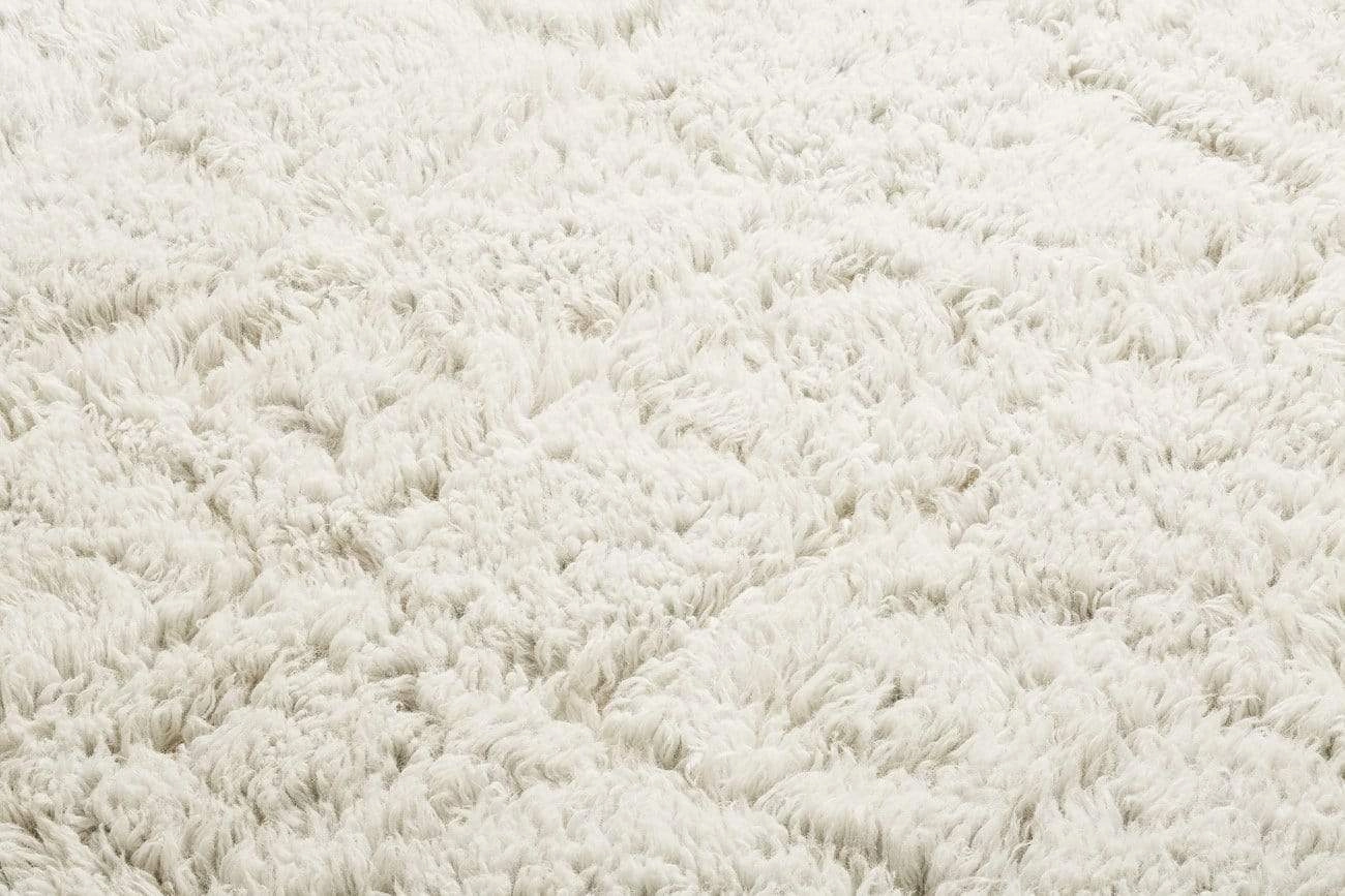 Alina Diamond Pattern Berber Wool Shag Rug