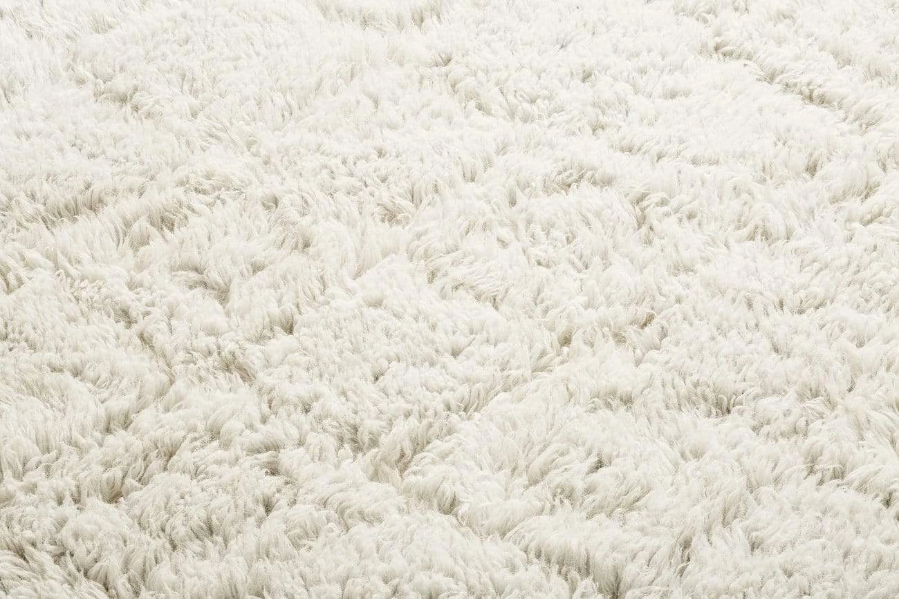 Alina Diamond Pattern Berber Wool Shag Rug