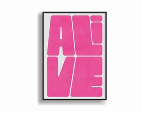 Alive Verticalmodern abstract painting decor