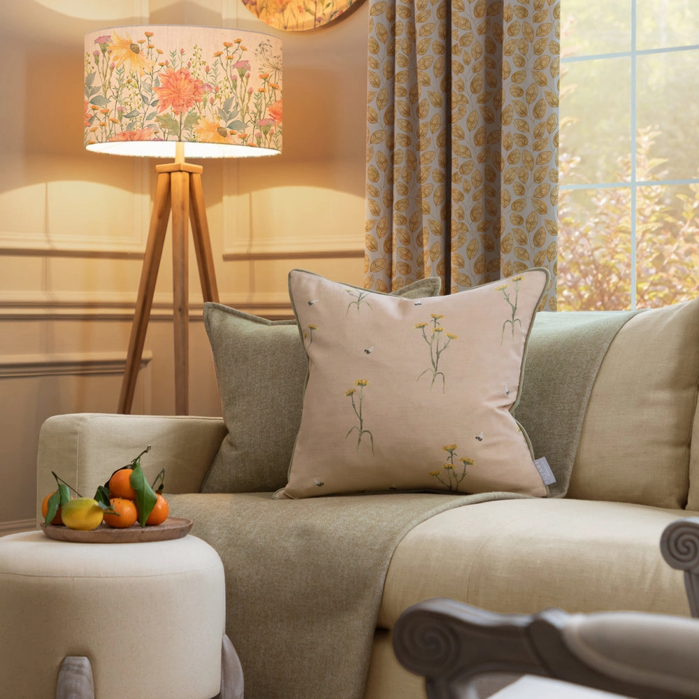 Allimore Printed Piped Cushion Blossom