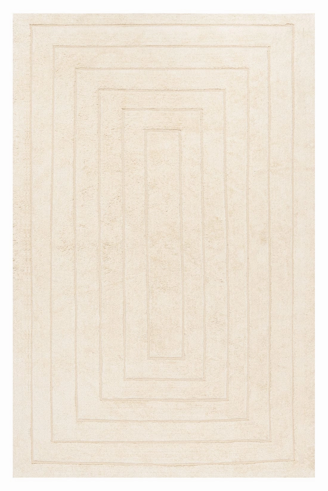 Allison Cream Beige Modern Cotton Washable Rugmodern color block patchwork rug