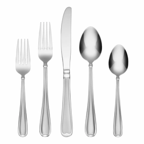 Allure Sand 45 Piece Flatware Set with Caddyeco-friendly bamboo fiber tableware set 